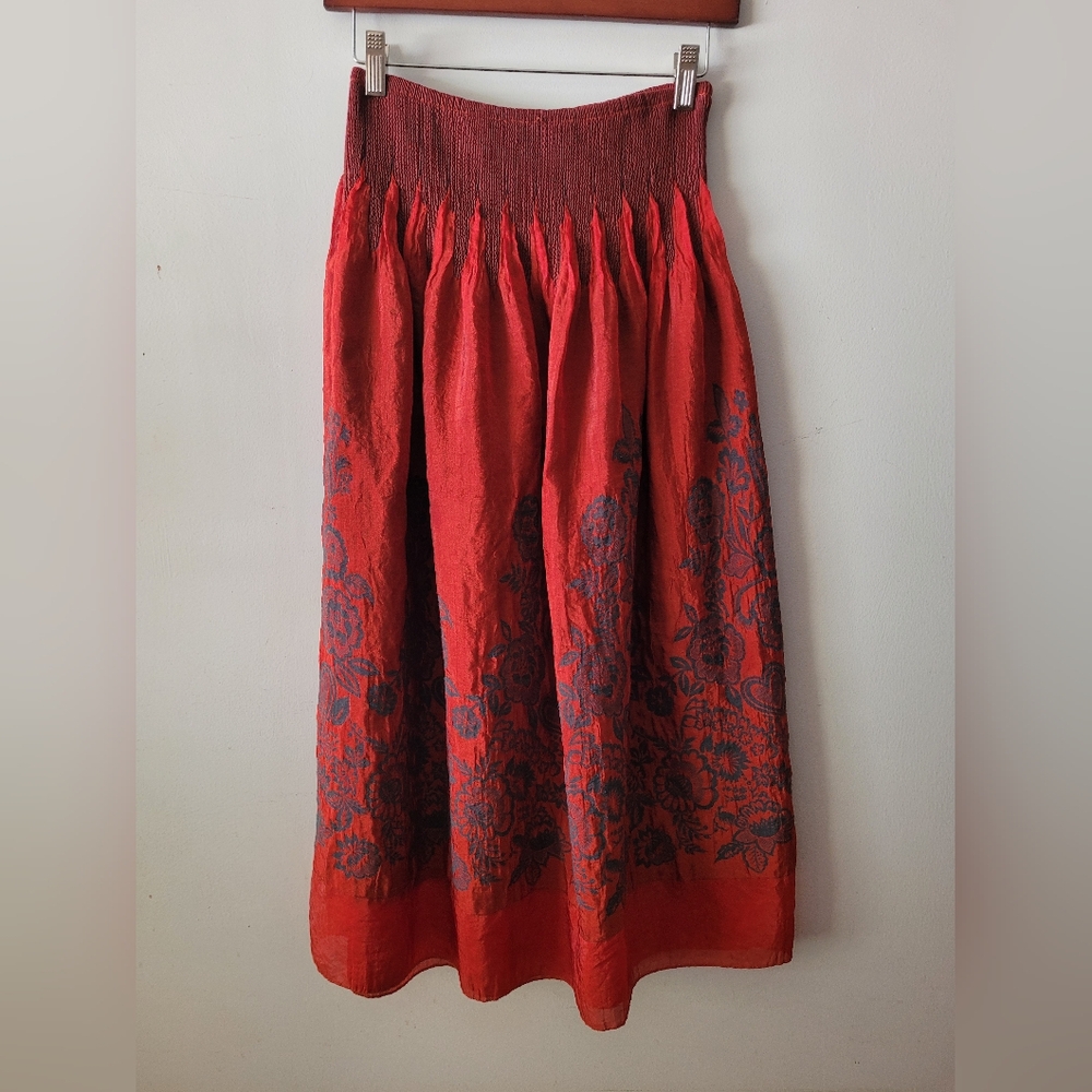 Floral Midi Skirt